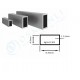 Alüminyum Kutu Profil 9mm   x 20mm Et Kalınlık 1,2mm